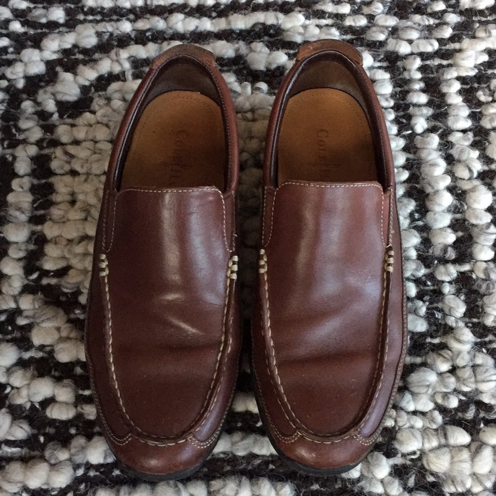 Cole Haan brown leather loafers